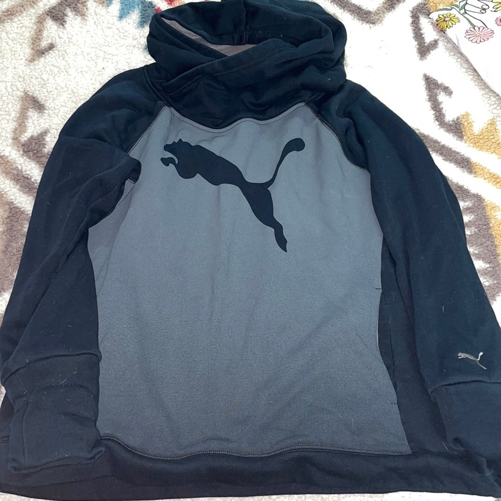 Puma black and Grey hoodie